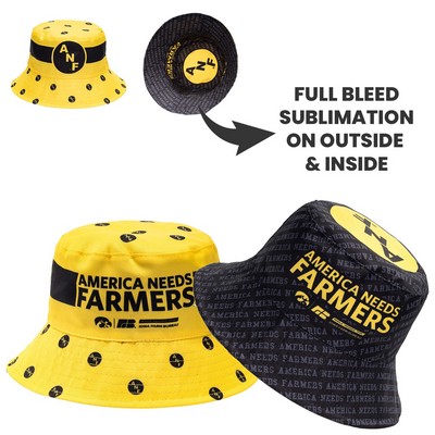 Reversible Bucket Hats w/ Dye-Sublimation on Both Sides